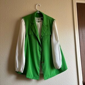 SHEIN Vibrant Green Top and Pants Set